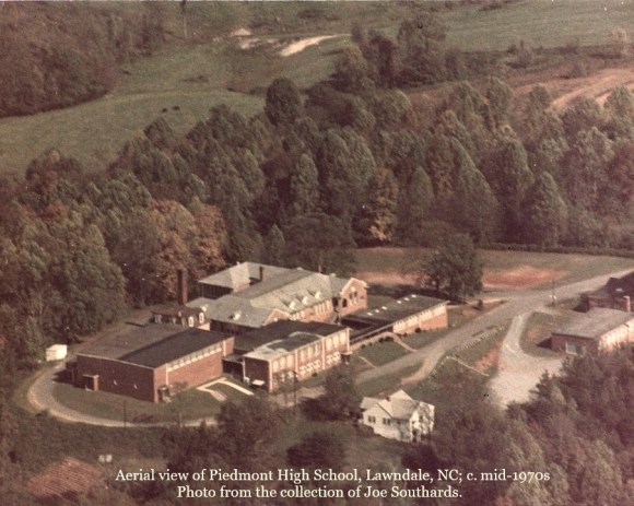aerial view of Piedmont School